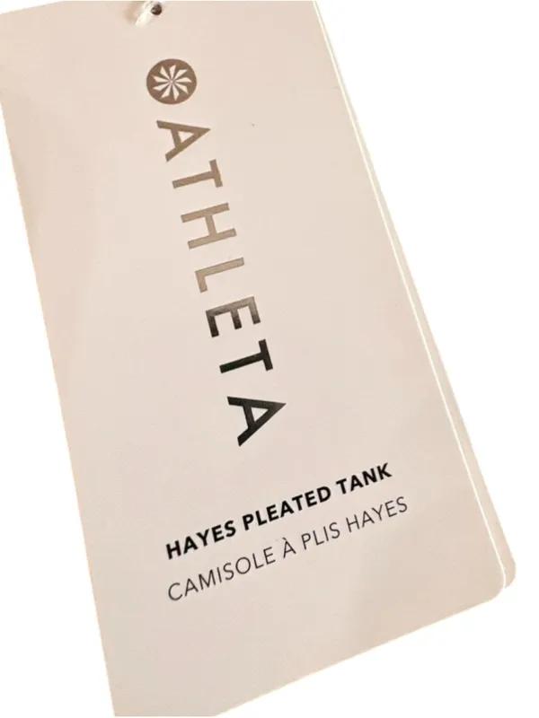 Athleta Hayes Pleated Tank Top Women’s Size S NWT Bright White - Image 7