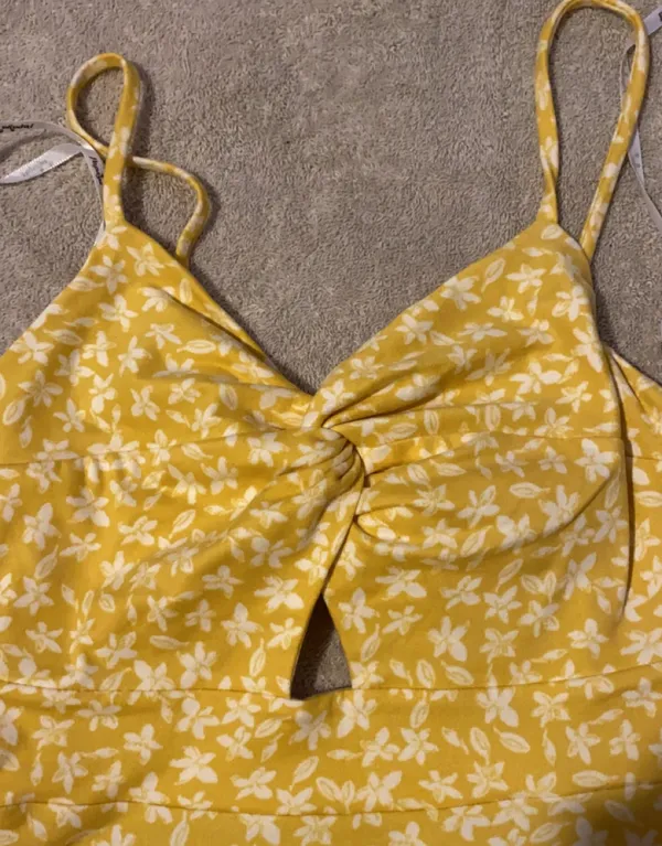 Yellow White Floral Sundress - Image 5