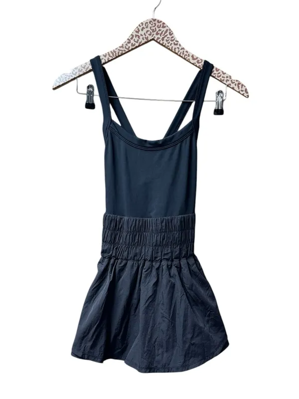 Free People FP Movement Way Home Sleeveless Cross Back Skortsie Black XS - Image 6