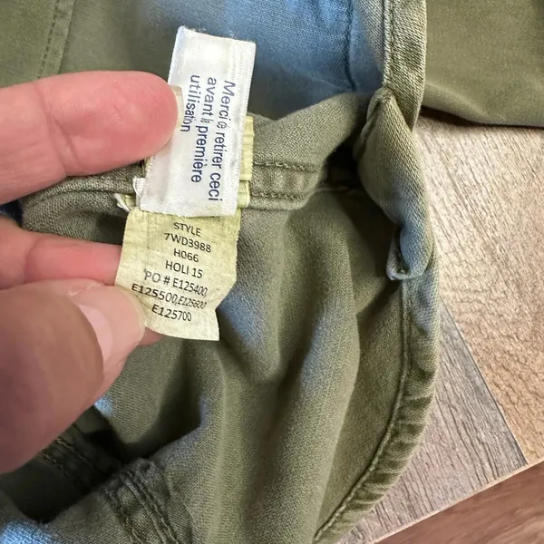 Lucky Brand Jacket Womens Small Army Green Utility Military Pockets Full Zip - Image 7