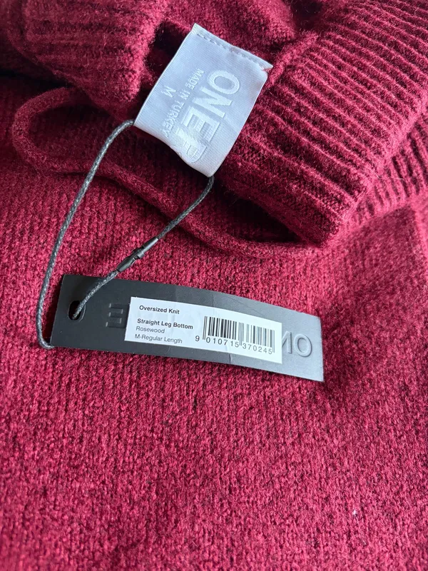 Oner Active OVERSIZED KNIT STRAIGHT LEG PANTS - Image 3