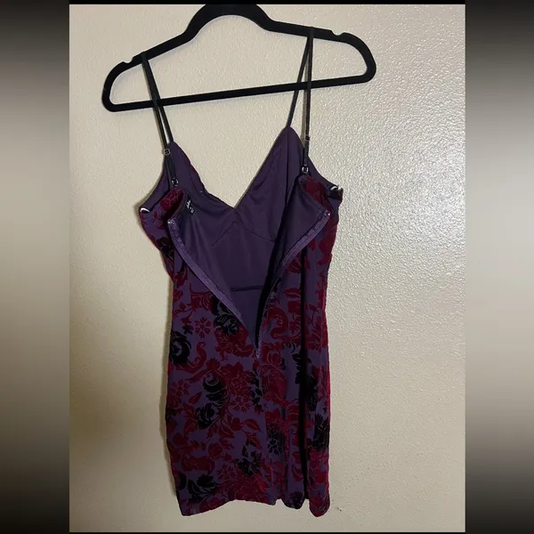 Lulu's Floral Mini Dress medium grunge whimsical witchy‎ new - Image 4