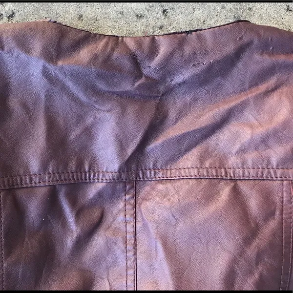 LG B Bernardo Collection Burgundy moto Jacket - Image 6