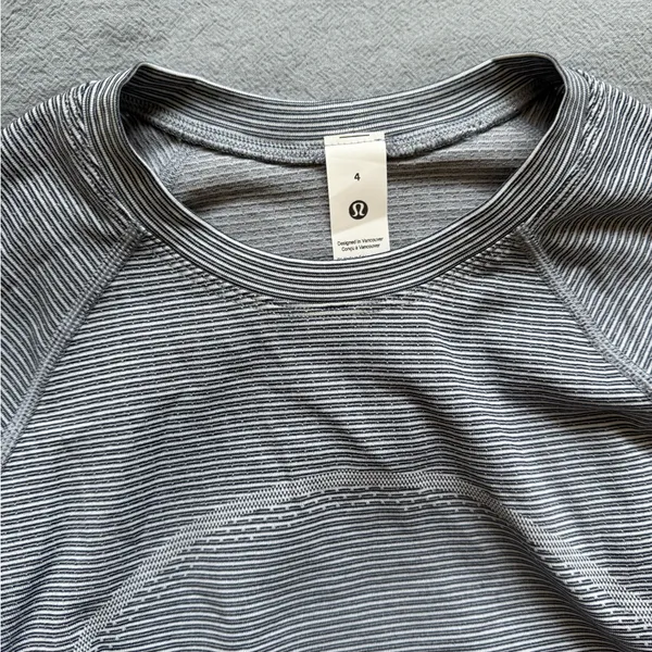 lululemon athletica swiftly tech cropped long sleeve shirt - Image 2
