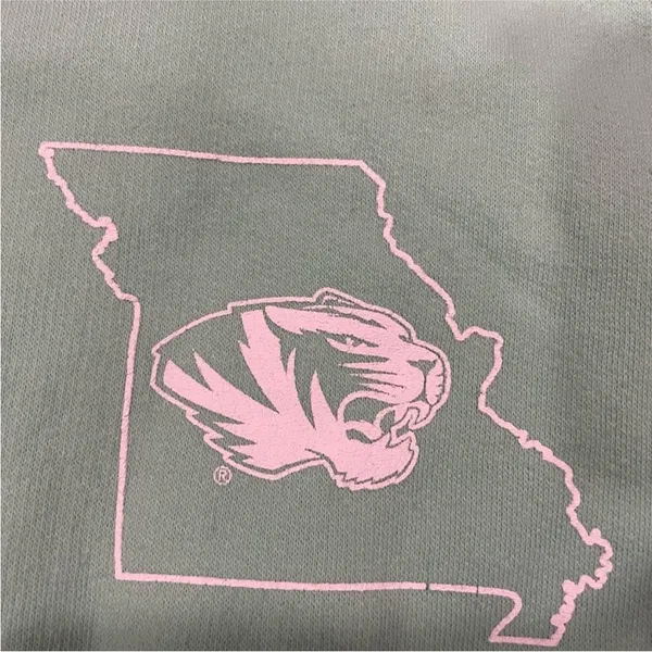 University of Missouri Tiger National Seafoam Green Crewneck Sweatshirt - Image 3