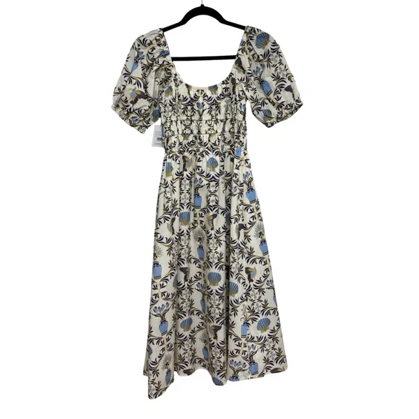 NEW Everyone Loves The Weekend Cotton Positano Dress in Shell Print - Size S - Image 5