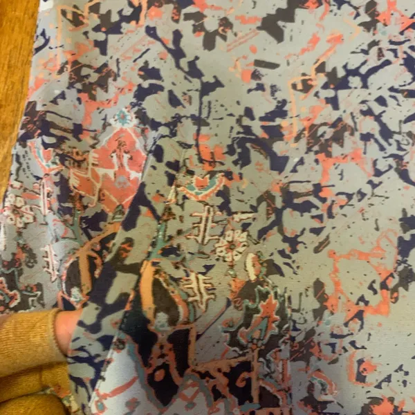 CAbi Dress Medium Multicolor Abstract Mini Pockets Adjustable Straps Lined - Image 3