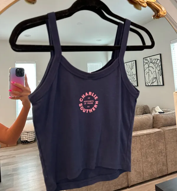 Riff Raff Charlie Southern Cool it Cowboy Graphic Tank Top - Image 2