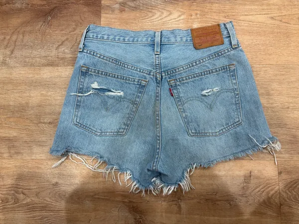 Blue Levi’s Denim Shorts 501 Women’s - Image 2
