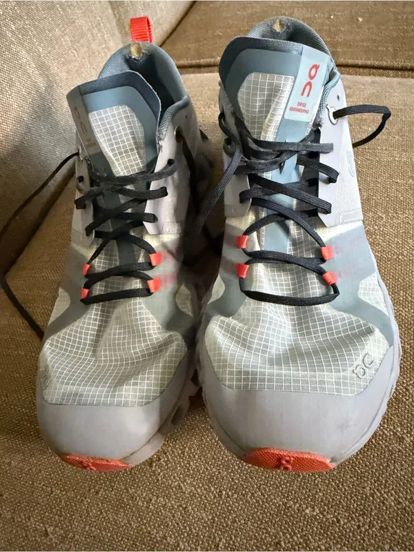 On Running Cloud X Shift Women's 10.5 Alloy Red Gray Athletic Training Shoes - Image 3
