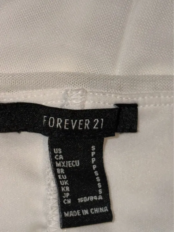 Forever 21 White Strapless Corset-style Top - Image 3