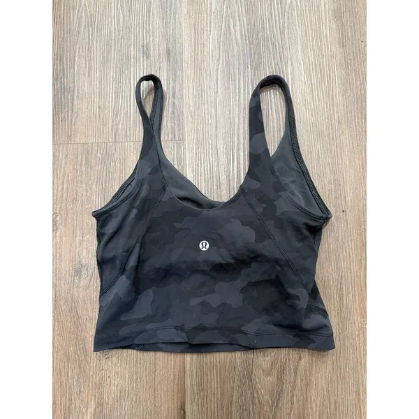 Lululemon Align Tank Top Womens 6 Heritage 365 Camo Deep Coal Multi Yoga‎ - Image 2