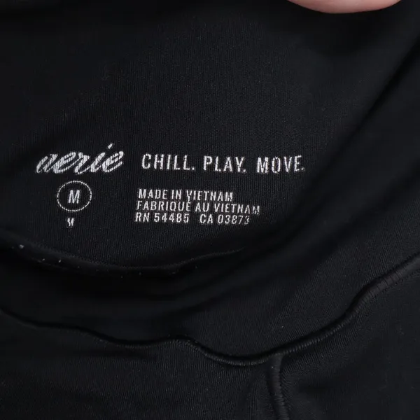 Aerie Chill Play Move Black High Waisted Leggings Size M - Image 2