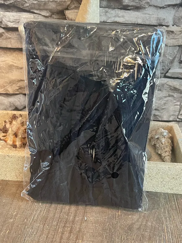 New Woman’s Crochet Beach Cover Up Black - Image 4