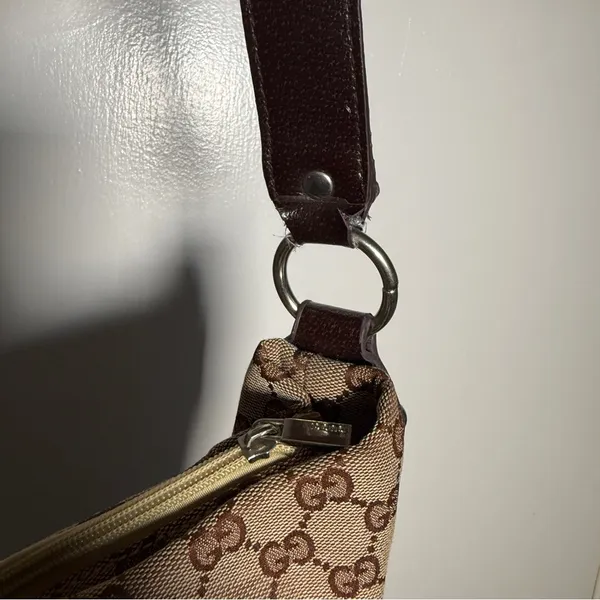 Gucci Brown GG Canvas Shoulder Bag-READ - Image 8