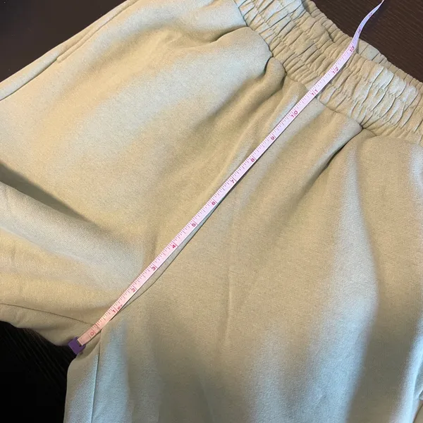 Comfrt Travel Sweatpants Joggers Aloe Mint Green Fleece Women's Small New‎ - Image 11
