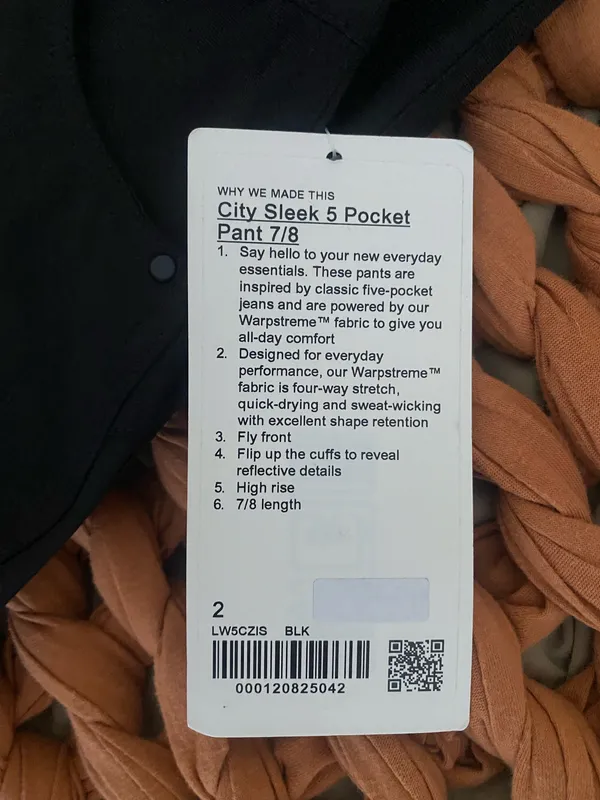 Lululemon City Sleek 5 Pocket Pant - Image 2