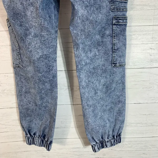 Generation K denim joggers acid wash womens size 15 - Image 6