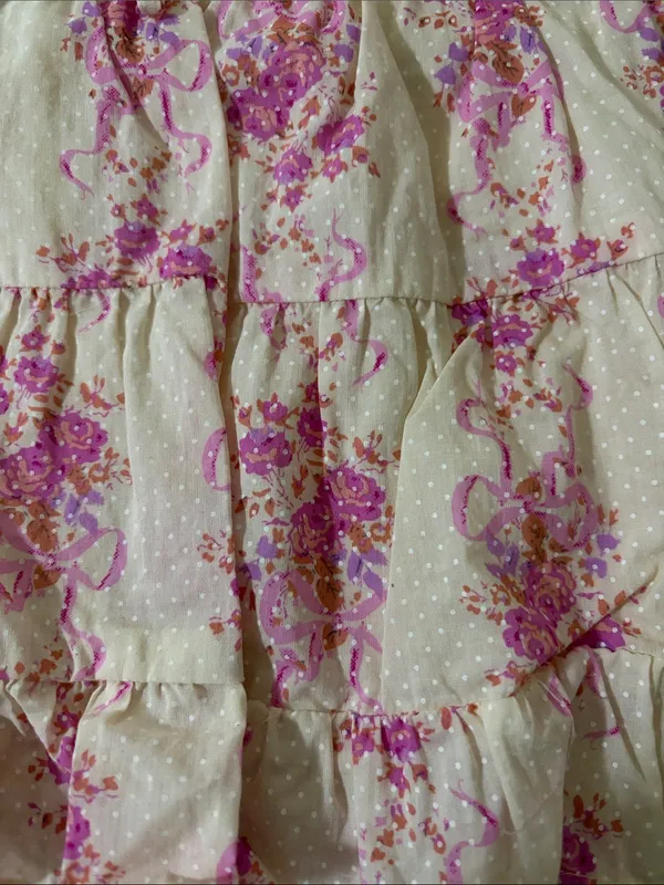 LoveShackFancy Aldana Mini Skirt in French Lilac - Image 4