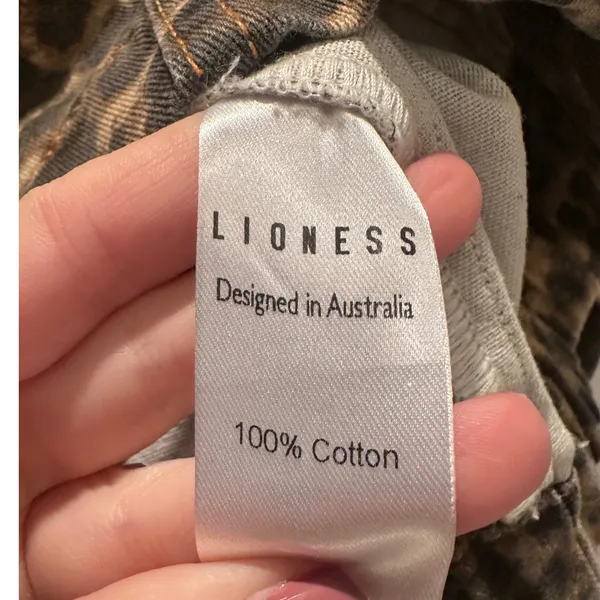 Lioness‎ Carmela Leopard Print Denim Jacket Size XS - Image 5