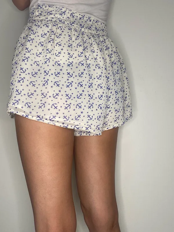 Forever21 Nautical Anchor Flutter Shorts XS - Image 4