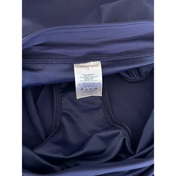 Lands End Tummy Control Swim Skirt Size 8 Navy - Image 7