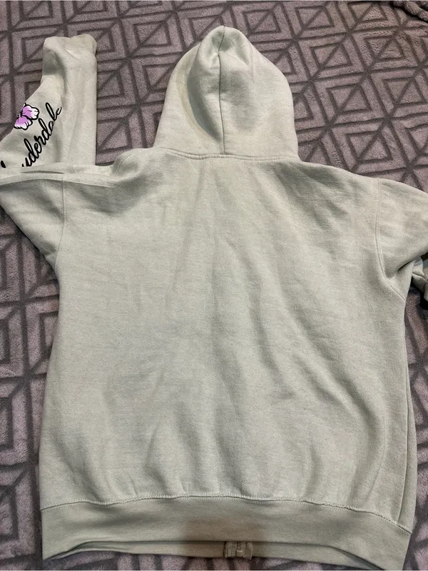 FT Lauderdale Floral Zip-Up Hoodie - Light Sage - Image 8
