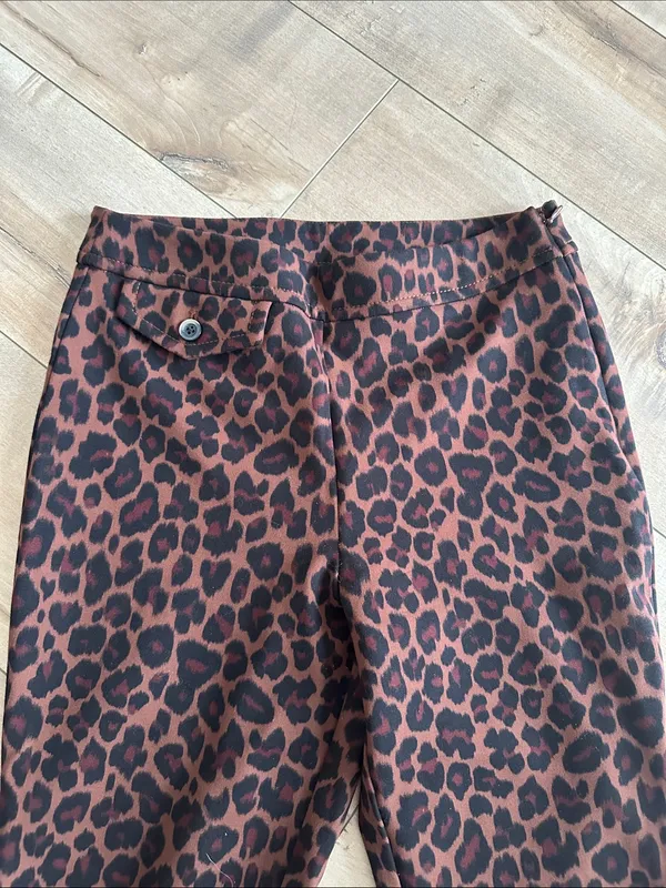 Anthropologie MAEVE Leopard Cheetah Crop Slim Pants Sz 2 - Image 6