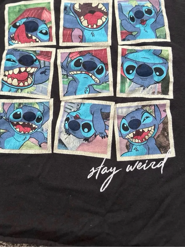 Disney Stitch Tee Shirt Size L 0375 - Image 2
