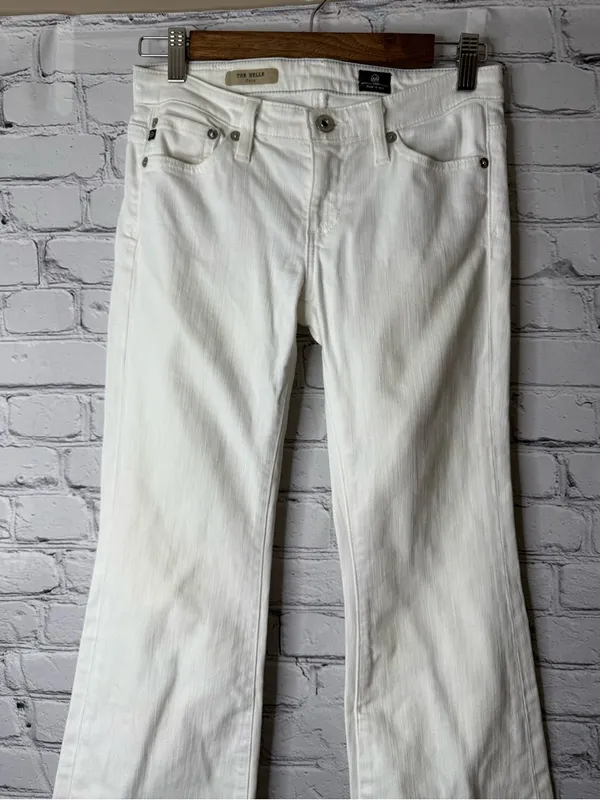 Ag Adriano Goldschmied White the Belle Flared Jeans size 25R - Image 3