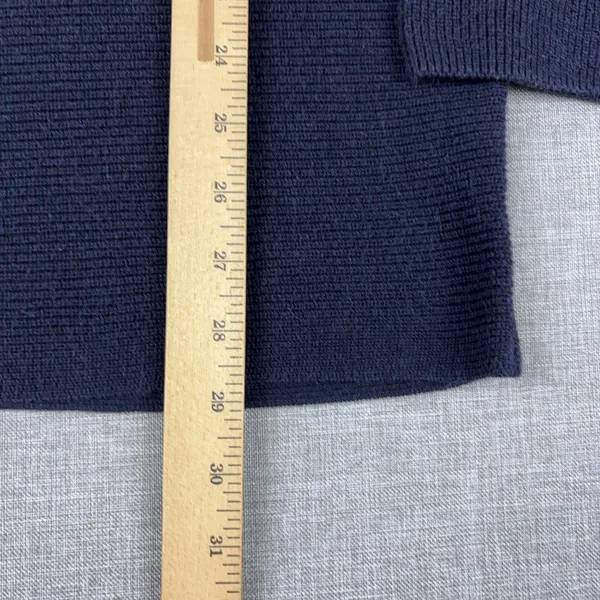 Tommy Bahama Sweater Womens XL Blue Cotton Viscose‎ Boat Neck Raglan Pullover - Image 5