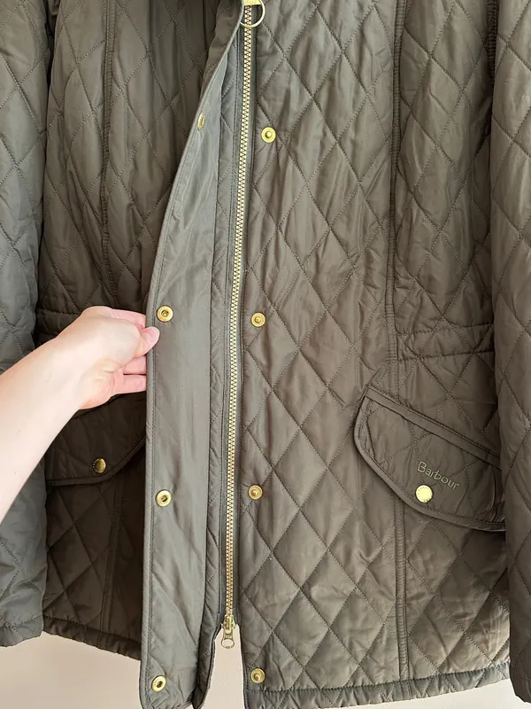 Barbour Women’s Millfire Quilt Jacket, Olive/Classic, Size 2X - Image 5