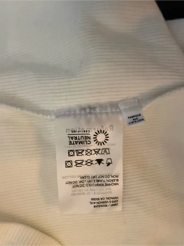 Reformation Cream Long-Sleeve Mock Neck Top - Image 6