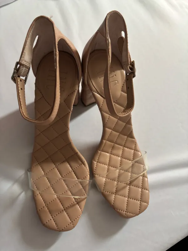 Nude dancing or church shoes..Brand Inc. clear band across toes.. - Image 6