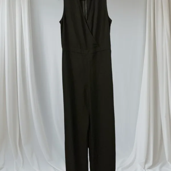 Lulu's Classic Black Sleeveless Jumpsuit - Image 2