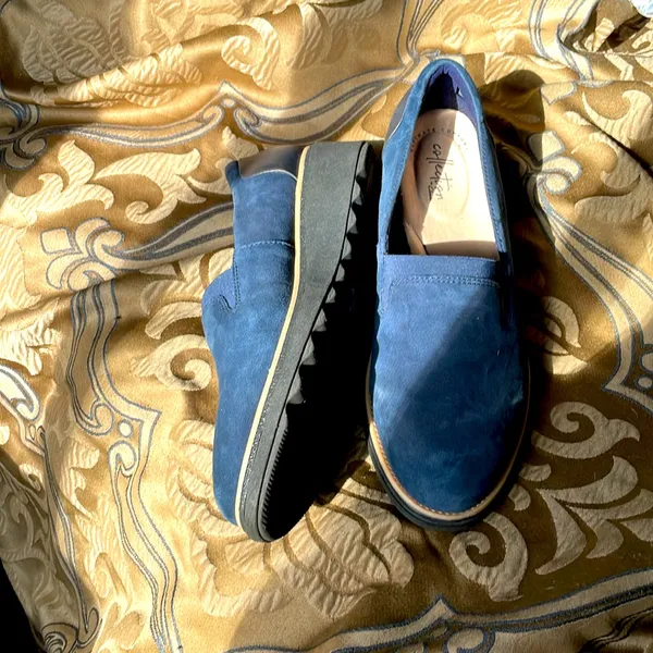 Ultimate comfort collection by Clark’s blue suede loafer - Image 3