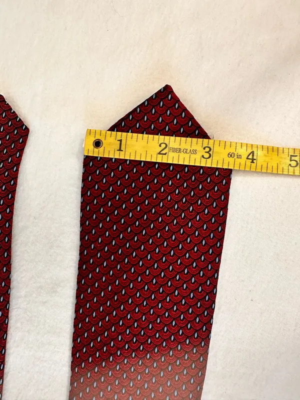 Jos.A.Bank Silk Tie Men's Necktie Executive Collection Red - Image 9