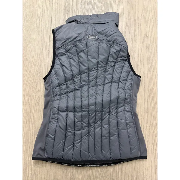 Calvin Klein Black Quilted Puffer Vest Women’s Small Lightweight Zip - Image 2