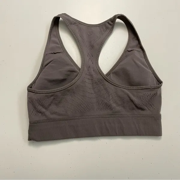 Lululemon Reveal Sports Bra Digital Rain Light Support Knit Lunar Rock Taupe - Image 4