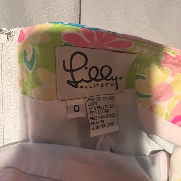 Lilly Pulitzer patchwork‎ skirt vintage size 0 - Image 6