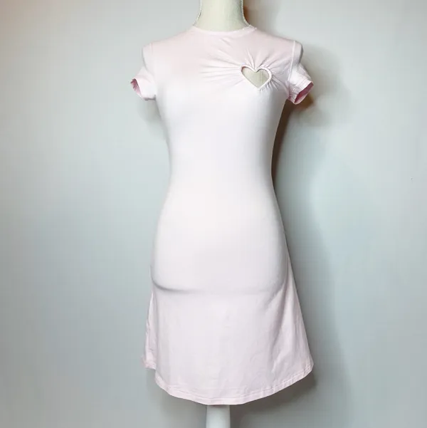 NWT Skims Cotton Jersey Heart Dress - Image 2