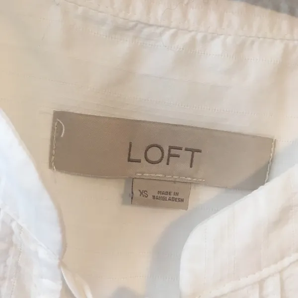 Loft Peasant Top Embroidered Bell Sleeve - Image 4