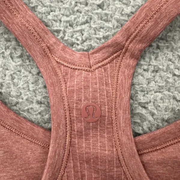 Lululemon Ebb To Street Tank Top Spiced Chai Pink Athletic Athleisure Women's 6 - Image 3