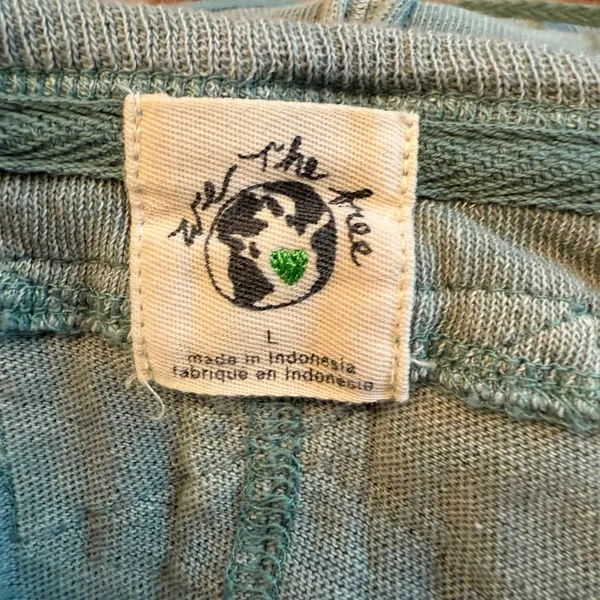 Free People Care FP Ready For This Tee Cropped Oversized Aegean Teal Size Large - Image 5