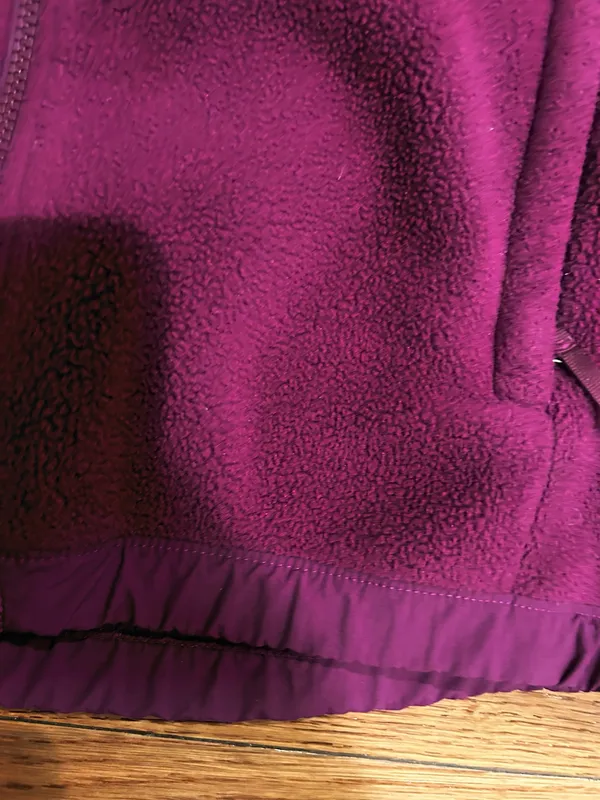 The North Face 90s Retro Denali purple fleece Hoodie jacket XL teenage!Women s/M - Image 6
