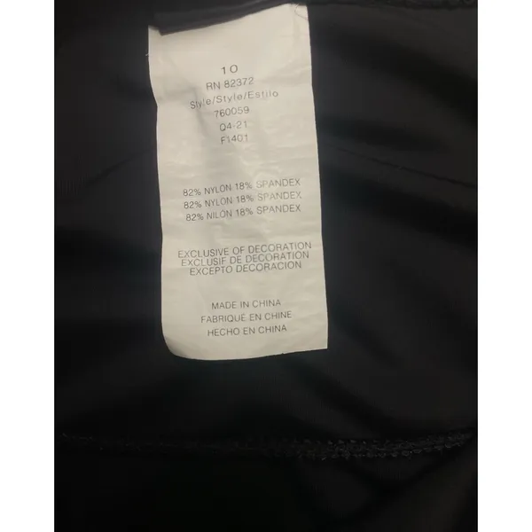 River Island Black Ruffled Swim Skirt Women's Size 10 - Image 9