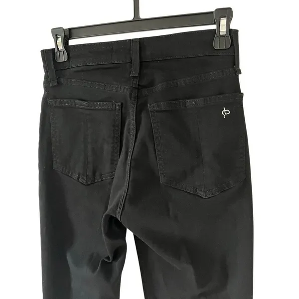 Rag & Bone Nina High waisted ankle cigarette Jeans Black Size 25 size 0 / 2 - Image 7