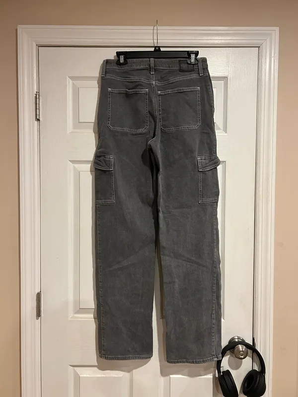 Washed black carpenter jeans hollister  - Image 2