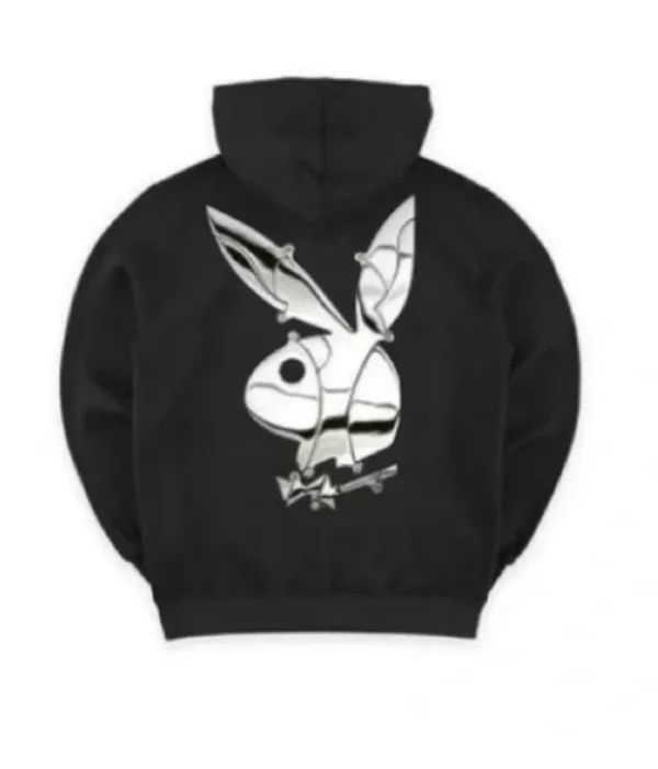 SUSPICIOUS ANT WERP PLAYBOY HOODIE Black Size M - Image 7