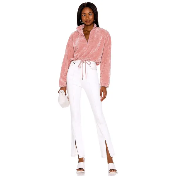 Lovers‎ + Friends Revolve Aya Chenille Top Women S Pink Coquette Loungewear Cozy - Image 3
